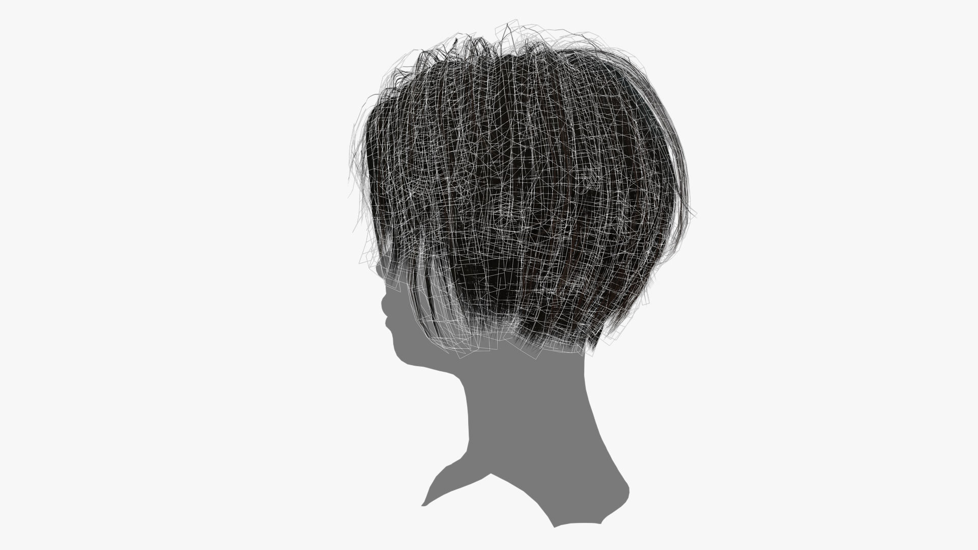 Female Hair - 001 3D model_16