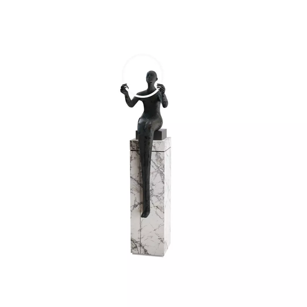 indoor statue Free 3D model_0