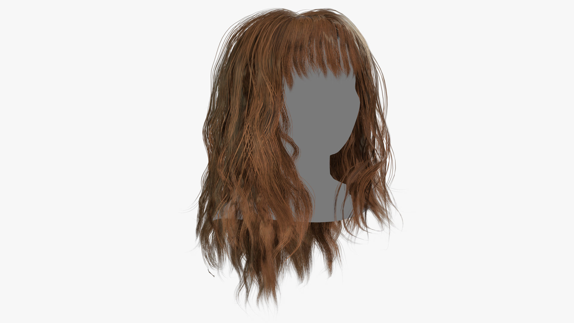 Female Hair - 002 3D model_2