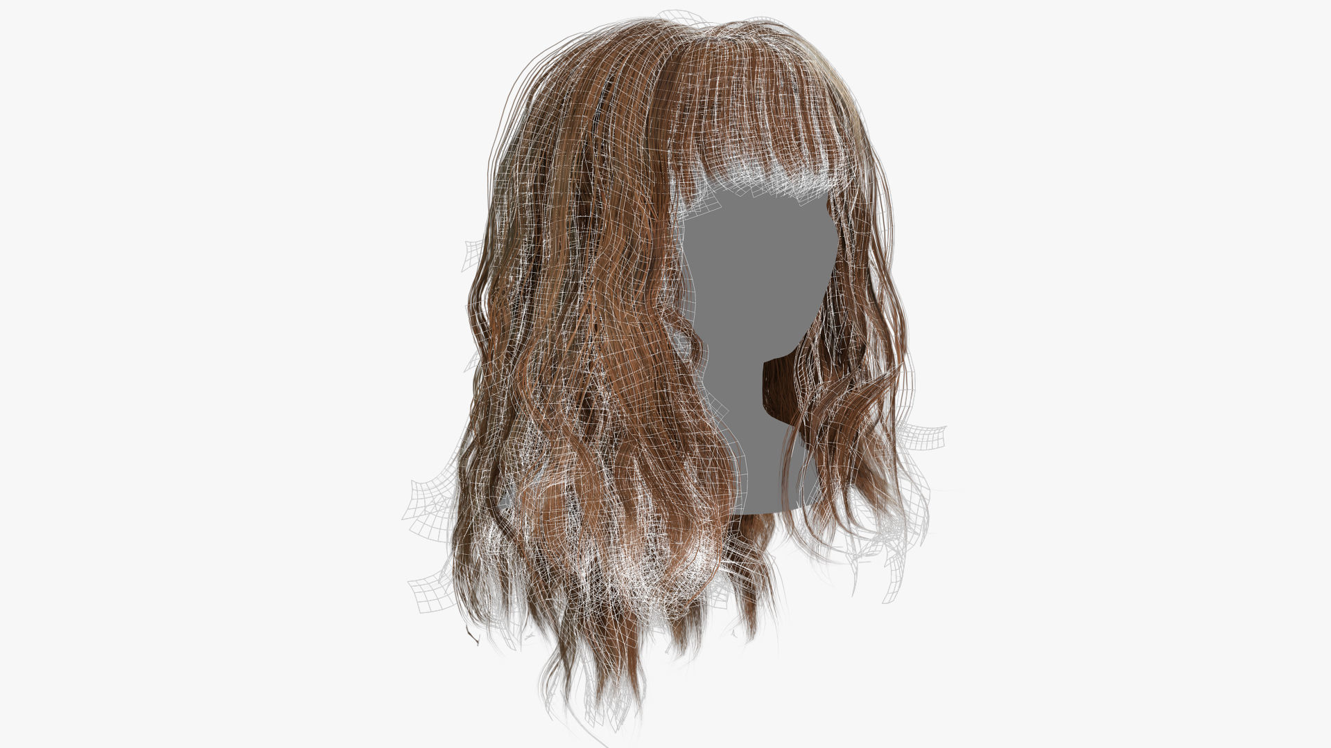 Female Hair - 002 3D model_12