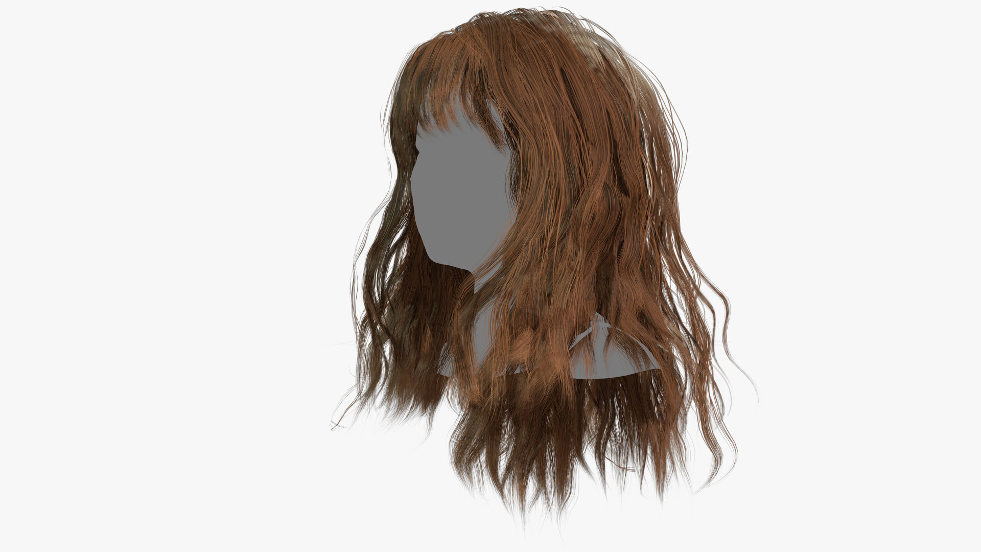 Female Hair - 002 3D model_5