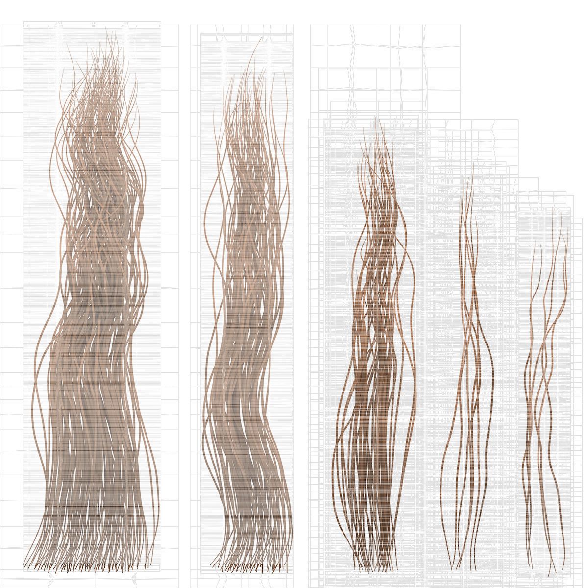 Female Hair - 002 3D model_21