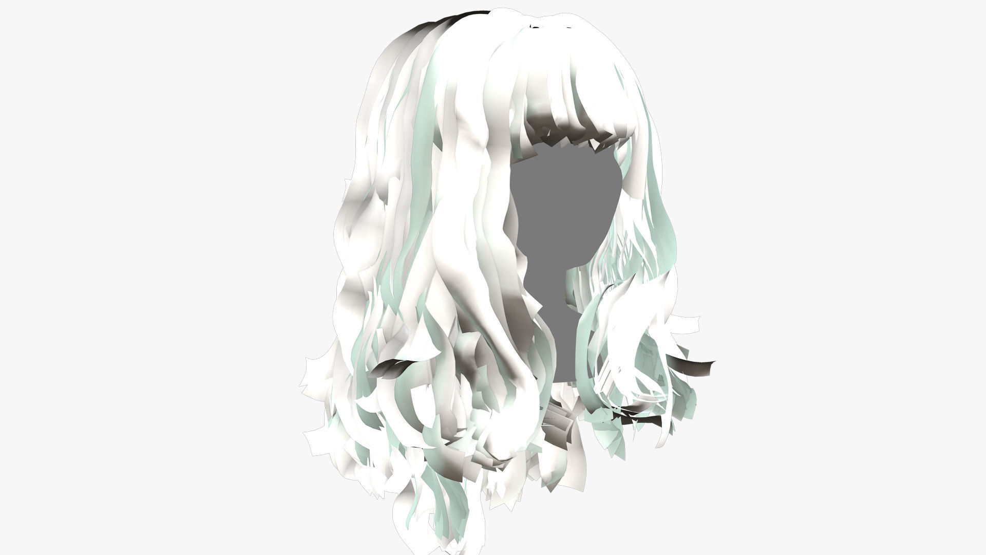 Female Hair - 002 3D model_7