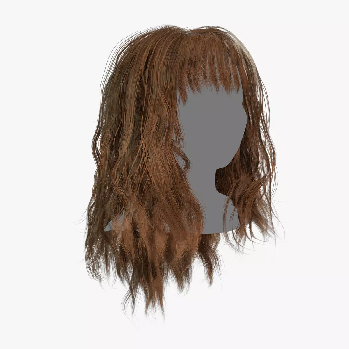 Female Hair - 002 3D model_0