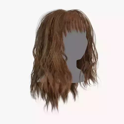 Female Hair - 002 3D model Female Hair - 002 3D model