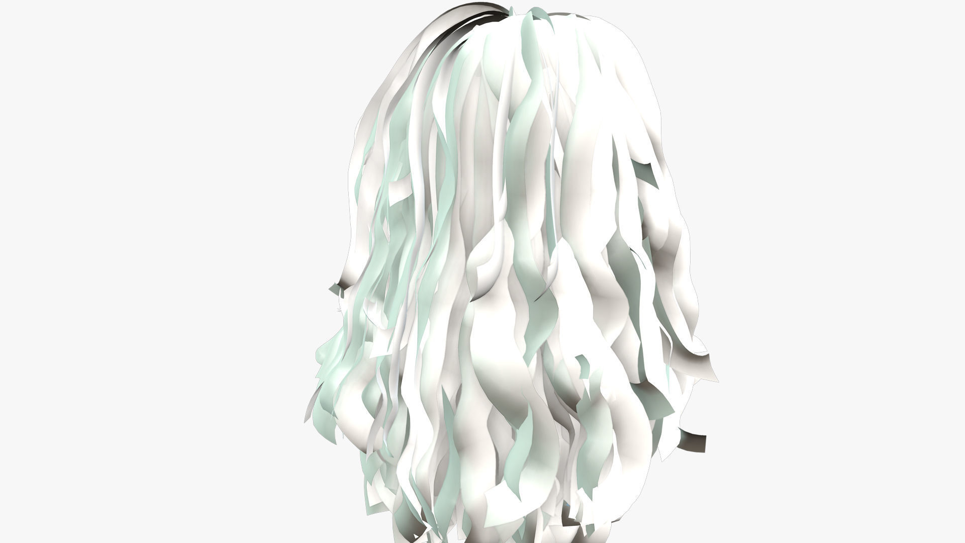 Female Hair - 002 3D model_9