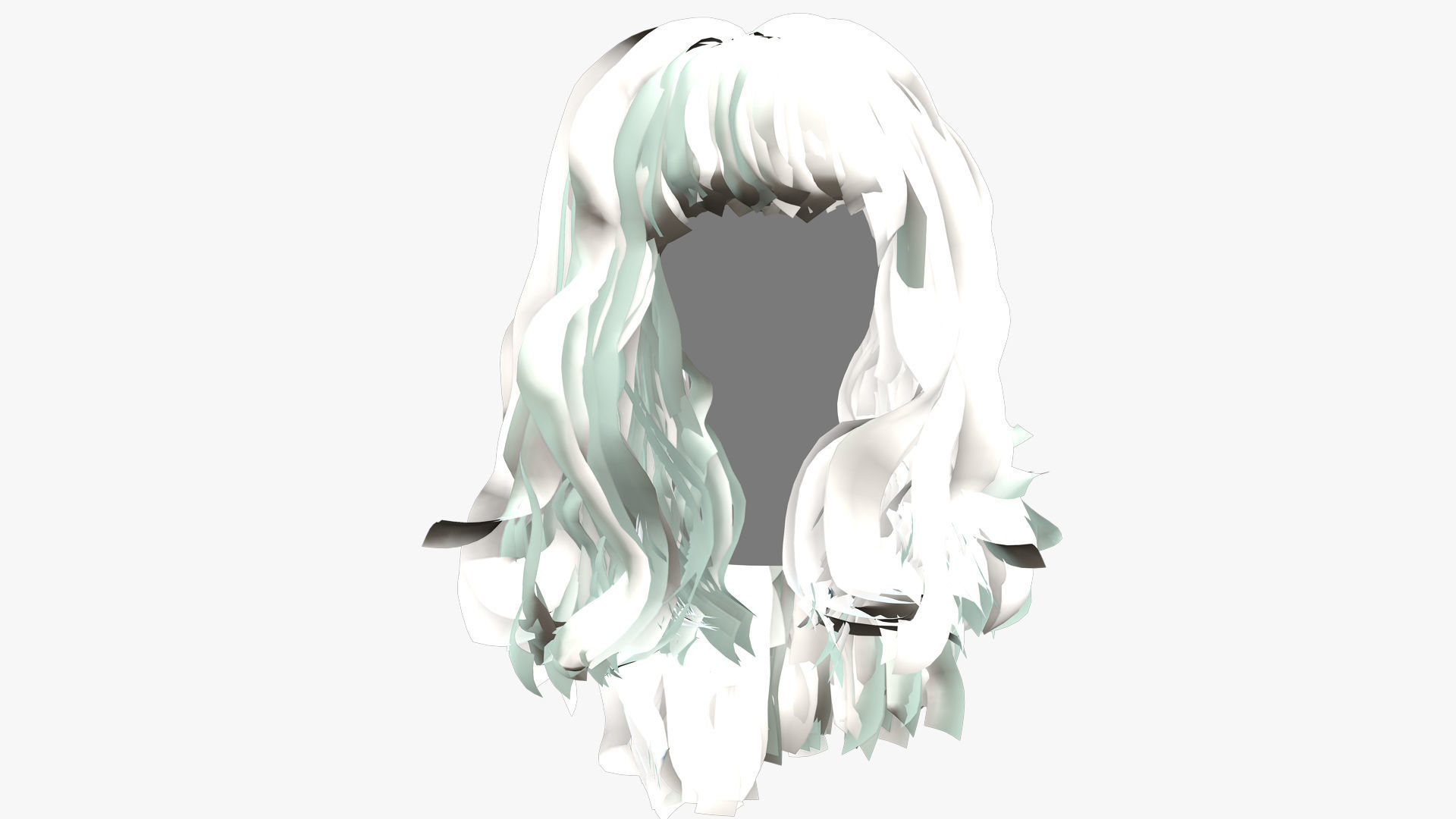 Female Hair - 002 3D model_6