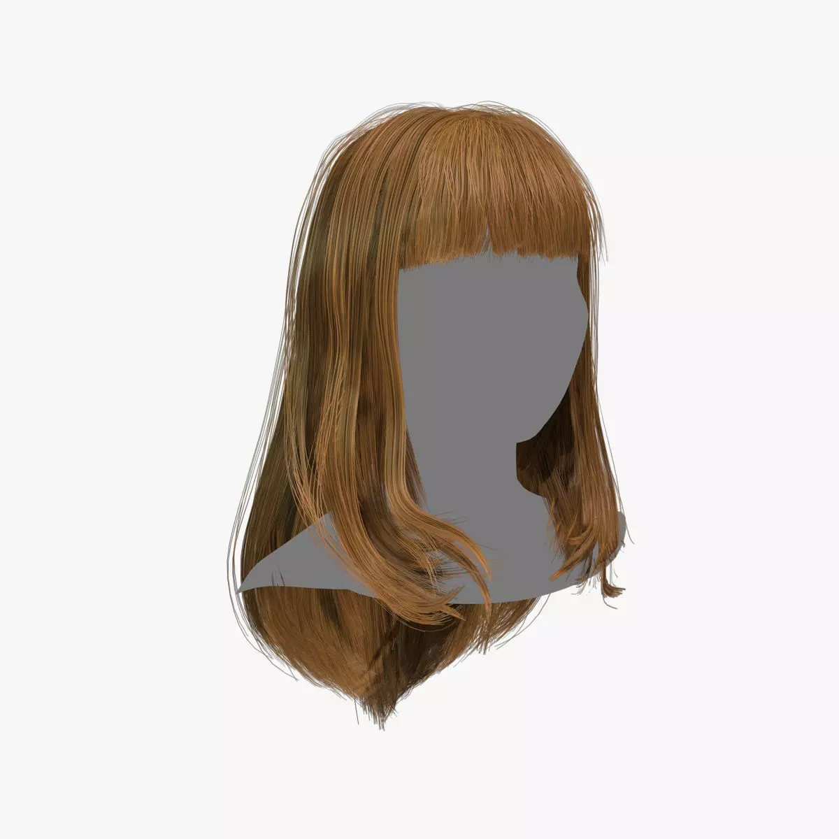 Female Hair - 003 3D model_0