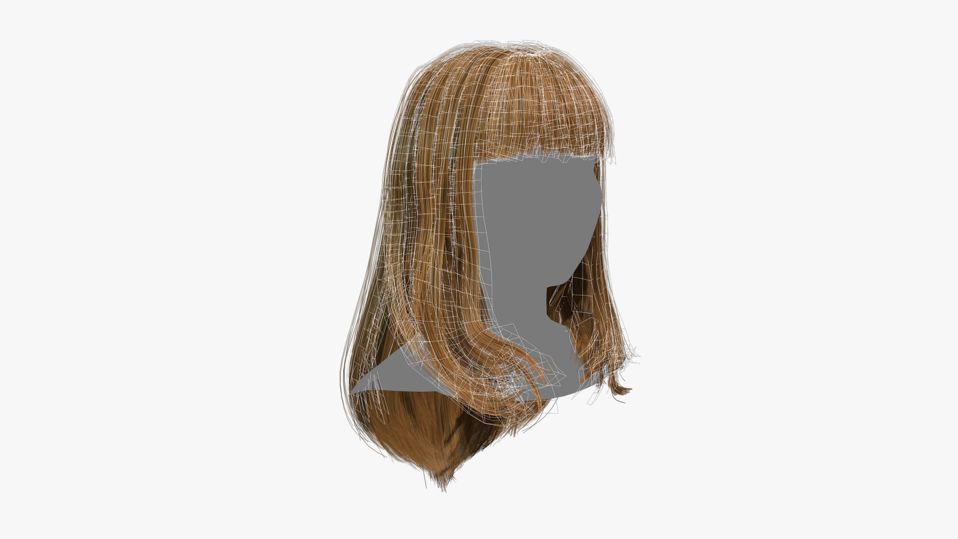 Female Hair - 003 3D model_12