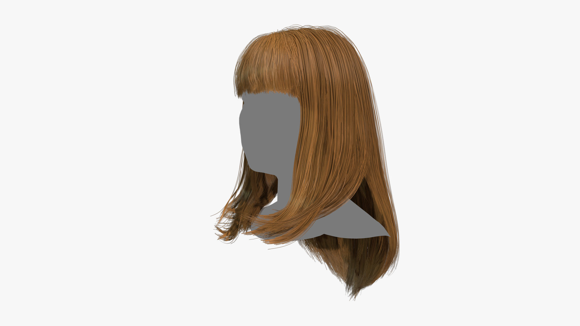 Female Hair - 003 3D model_5