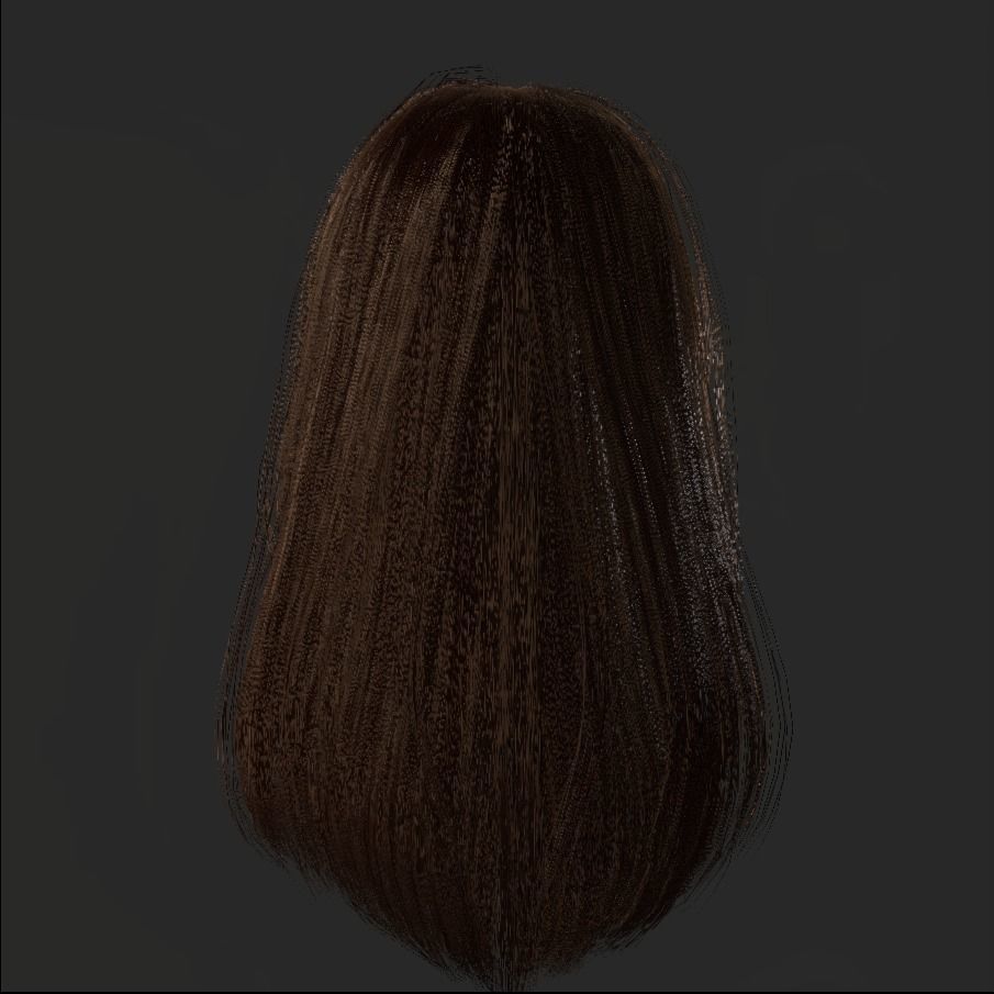 Female Hair - 003 3D model_19
