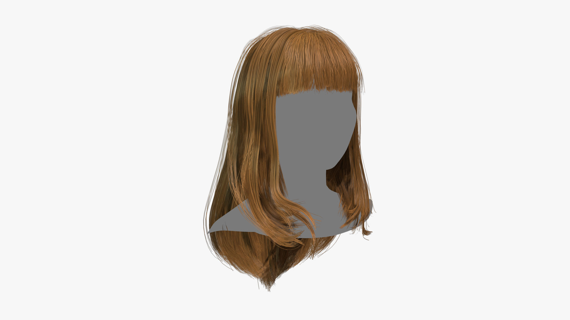 Female Hair - 003 3D model_2