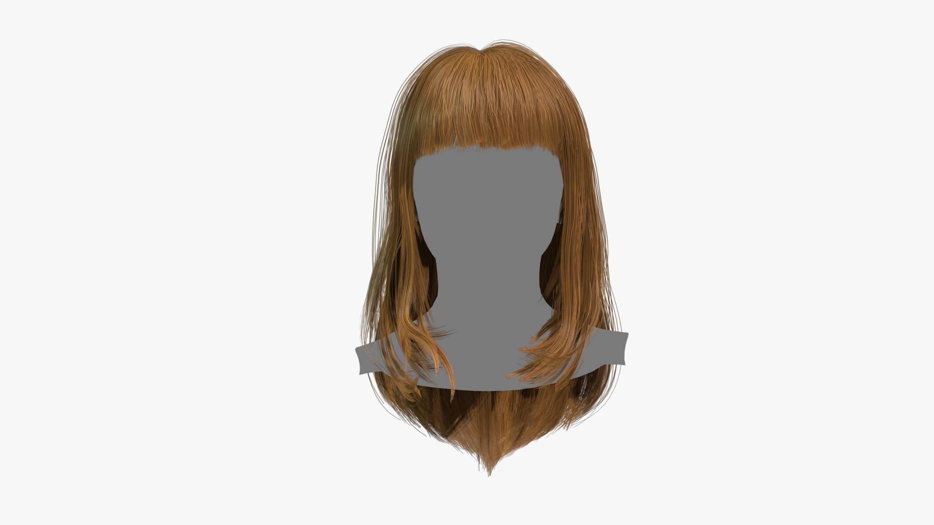 Female Hair - 003 3D model_1