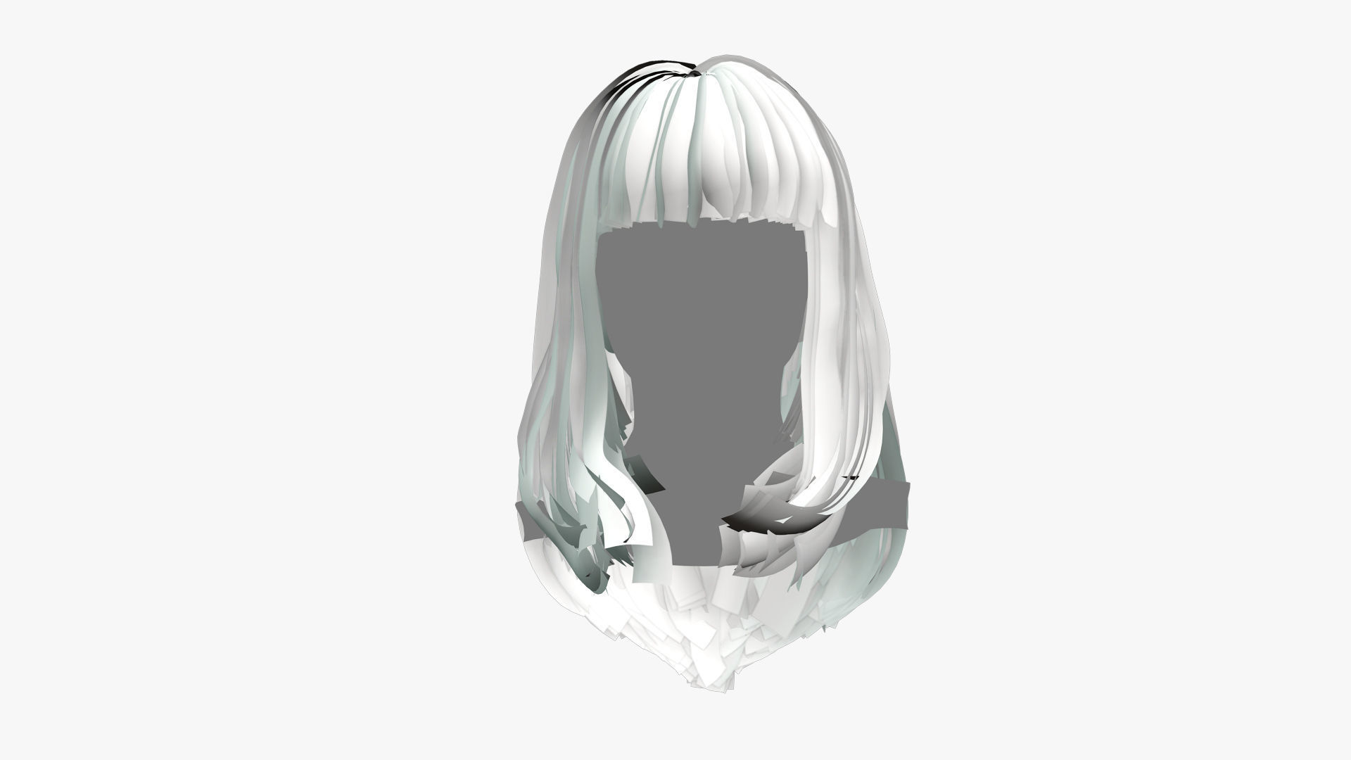 Female Hair - 003 3D model_6