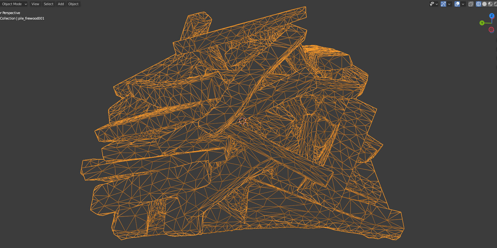 Chopped wood boards 01 3D model_23