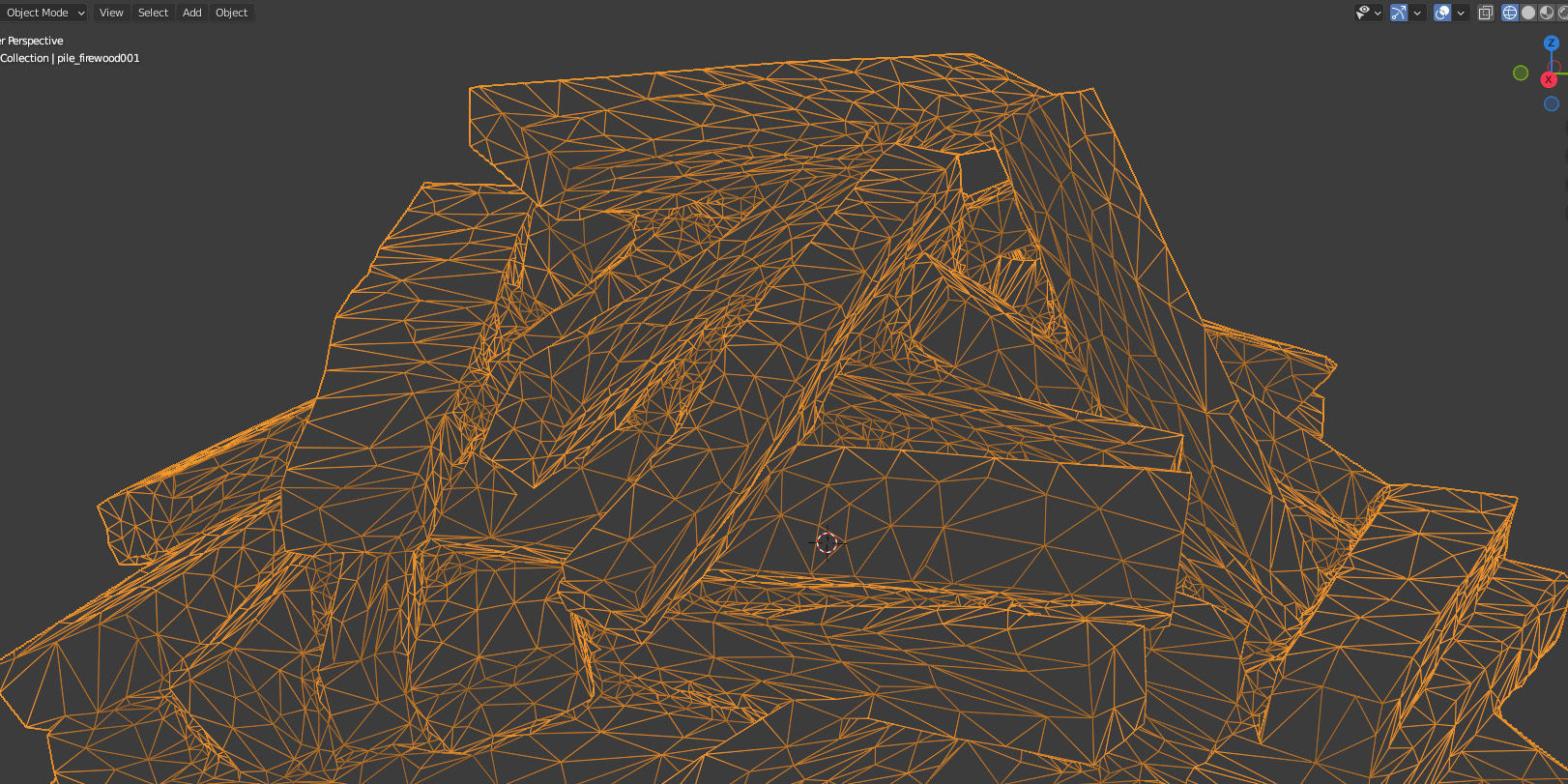 Chopped wood boards 01 3D model_24