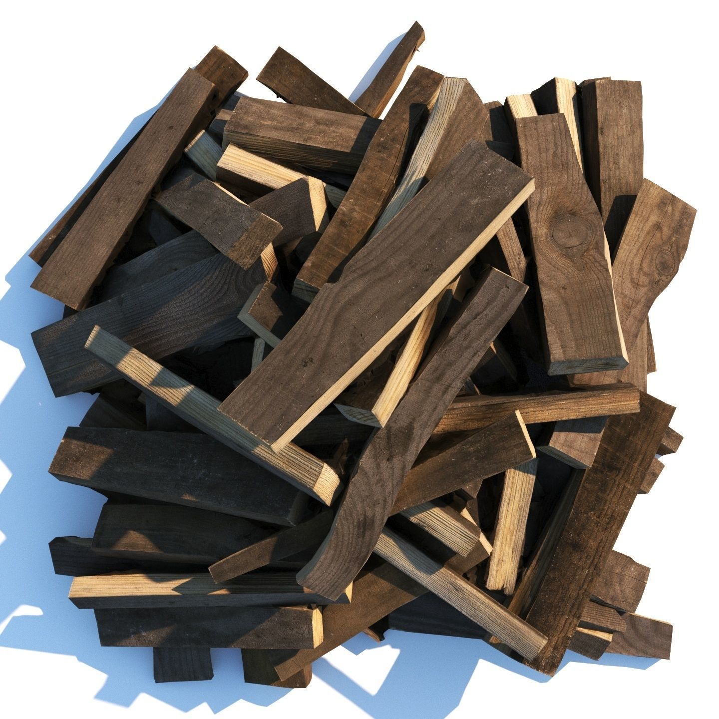 Chopped wood boards 01 3D model_13