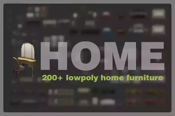  Lowpoly Furniture pack