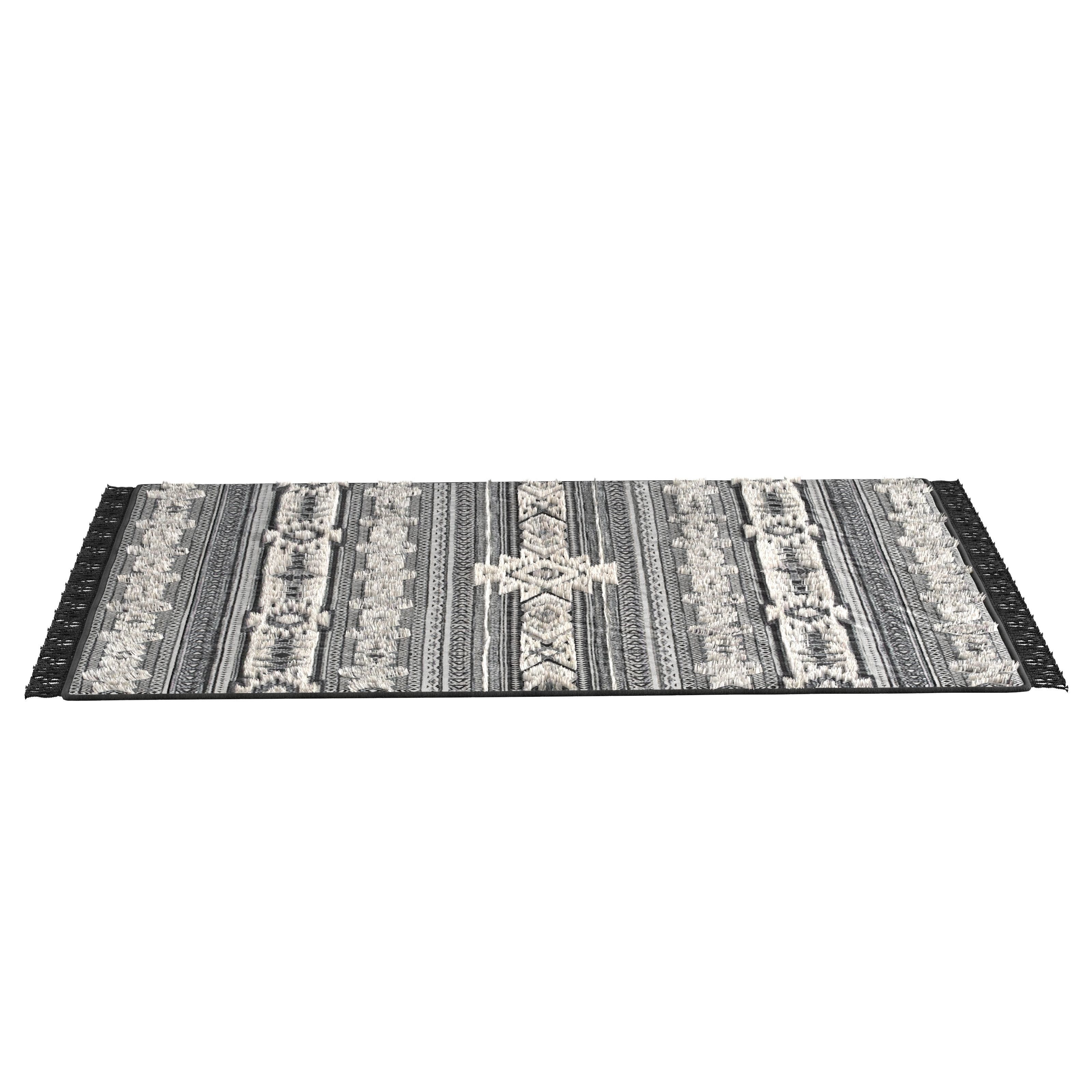 Kilimcarpet01 area rug with tribal pattern 3D model_4