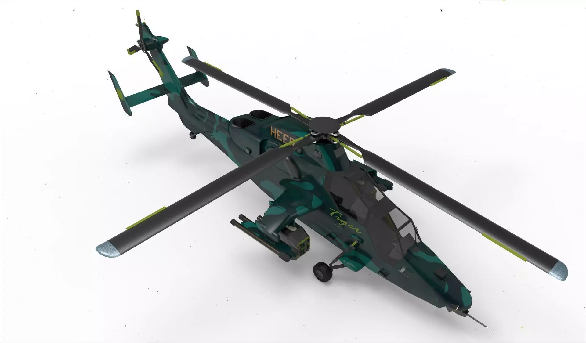 eurocopter tiger camouflage 3D model