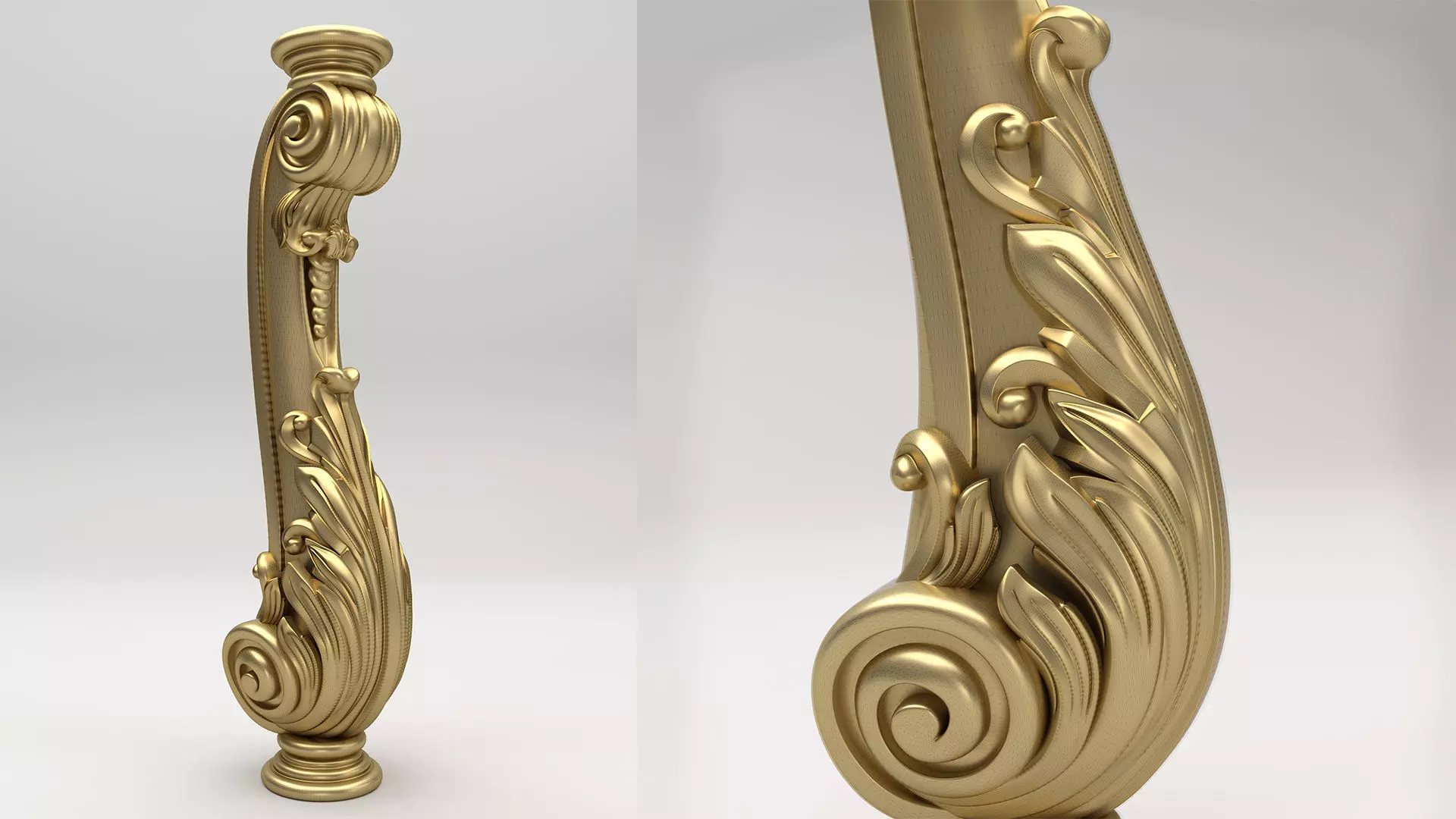 Carved Baluster 3D model_0