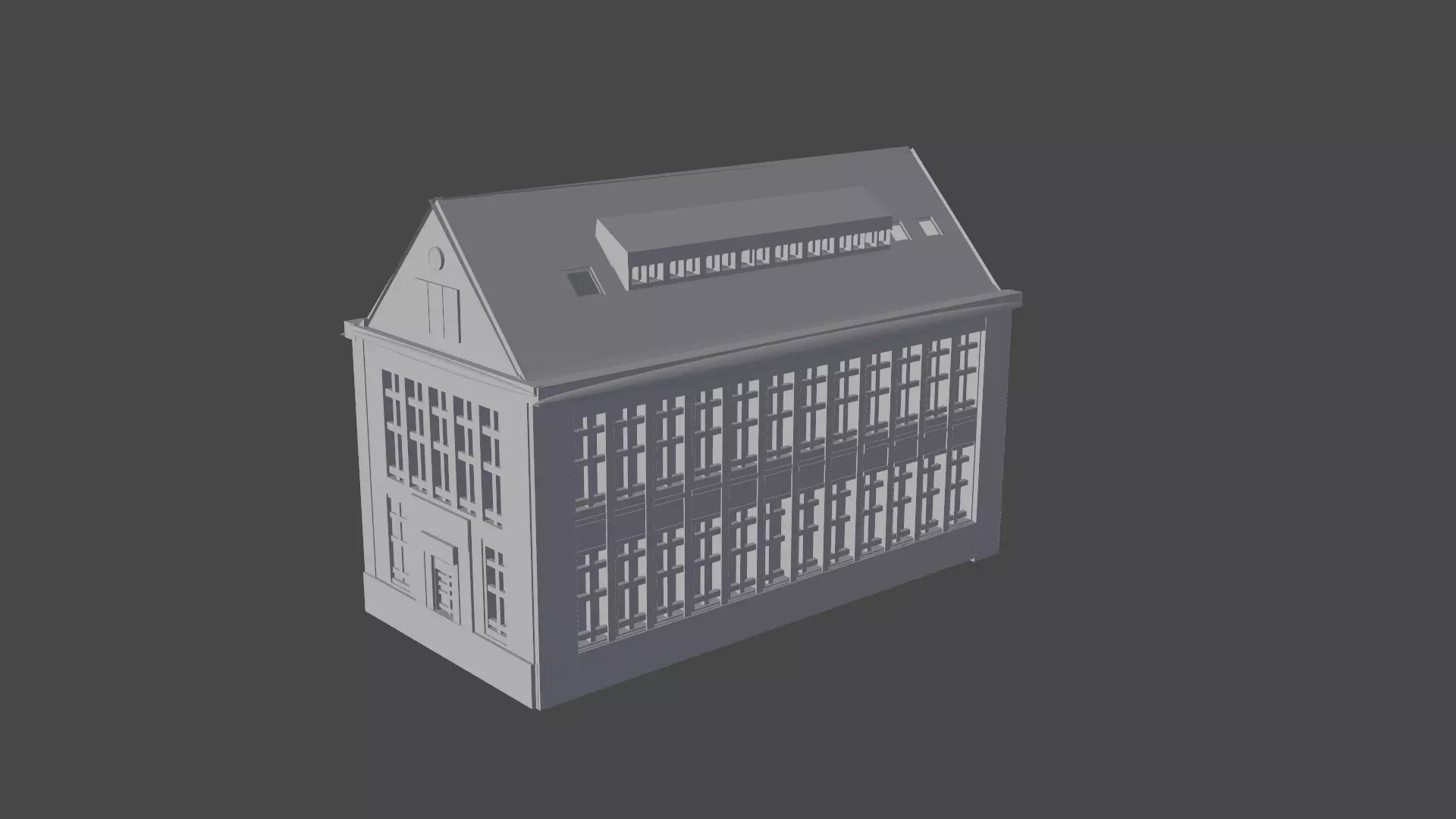 school building 3D model_0