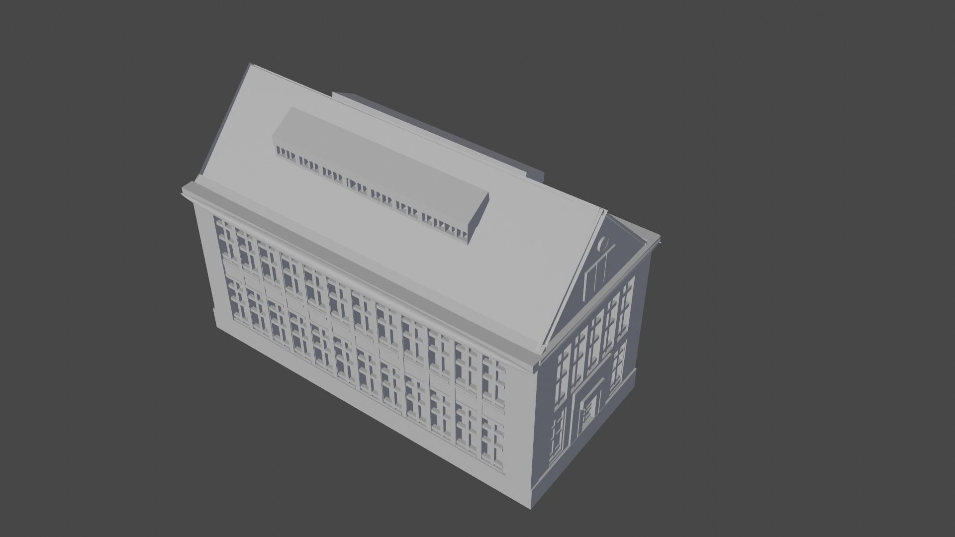 school building 3D model_1