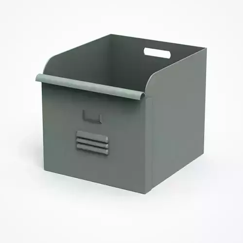 REJSA storage box lime green Low-poly 3D model