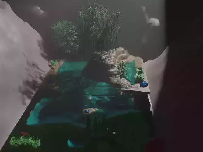 big beautiful realistic island