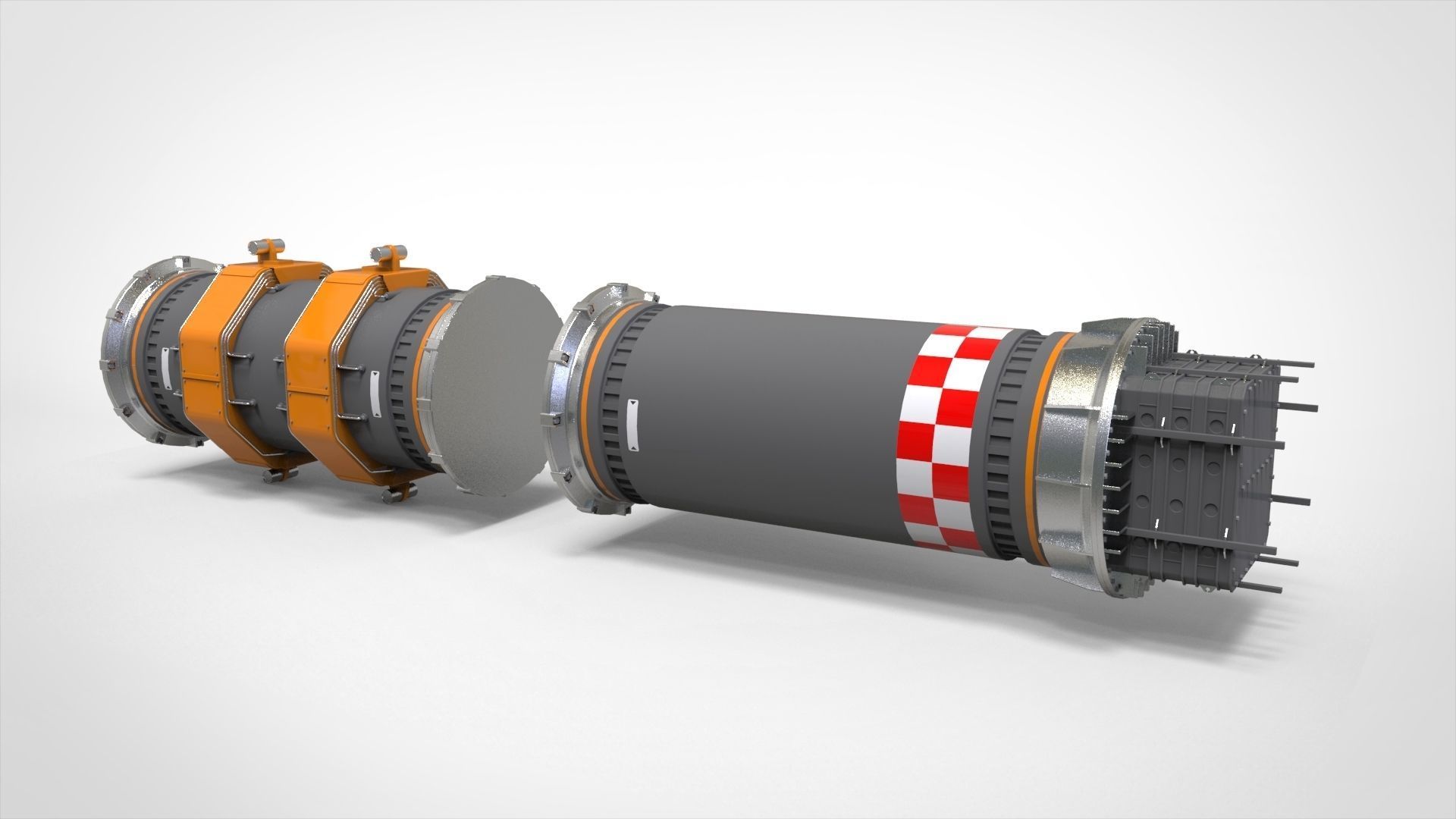 sci fi tube 3D model_17