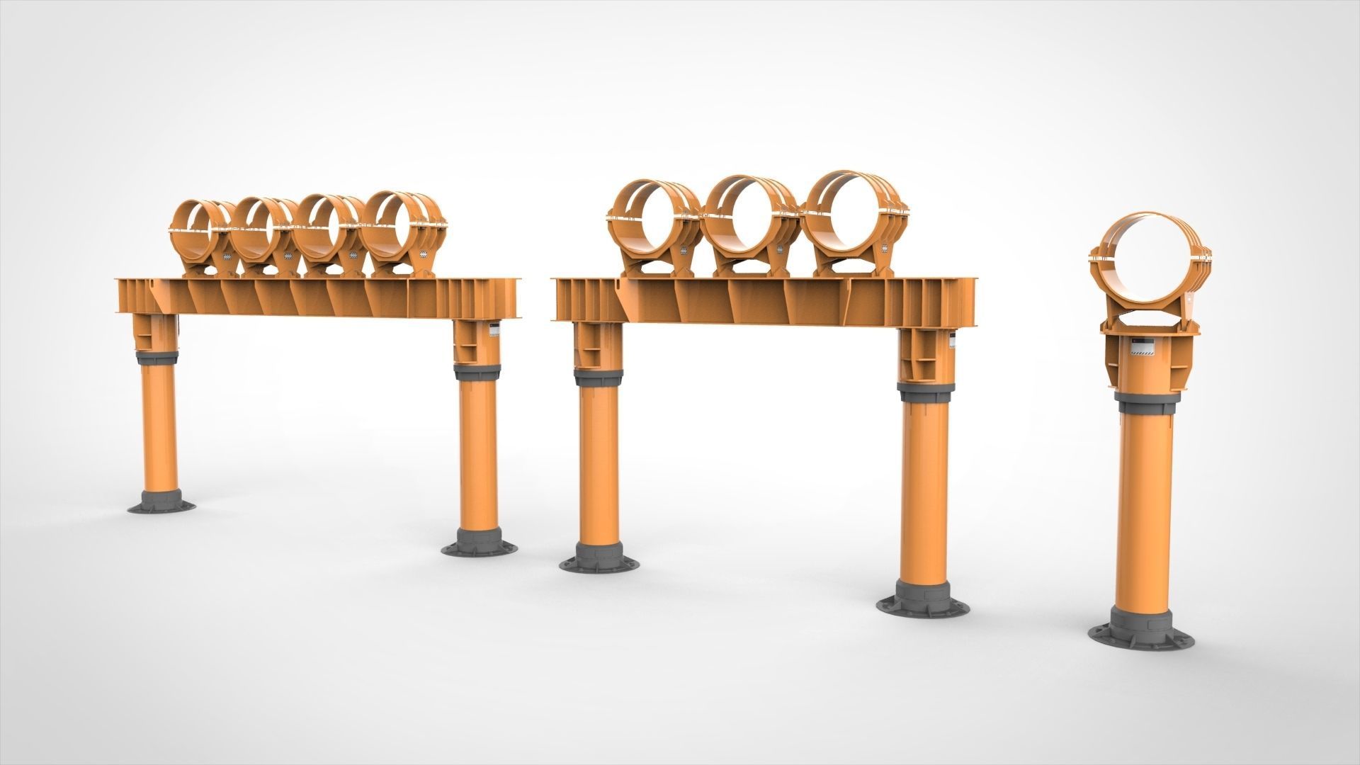 sci fi tube 3D model_22