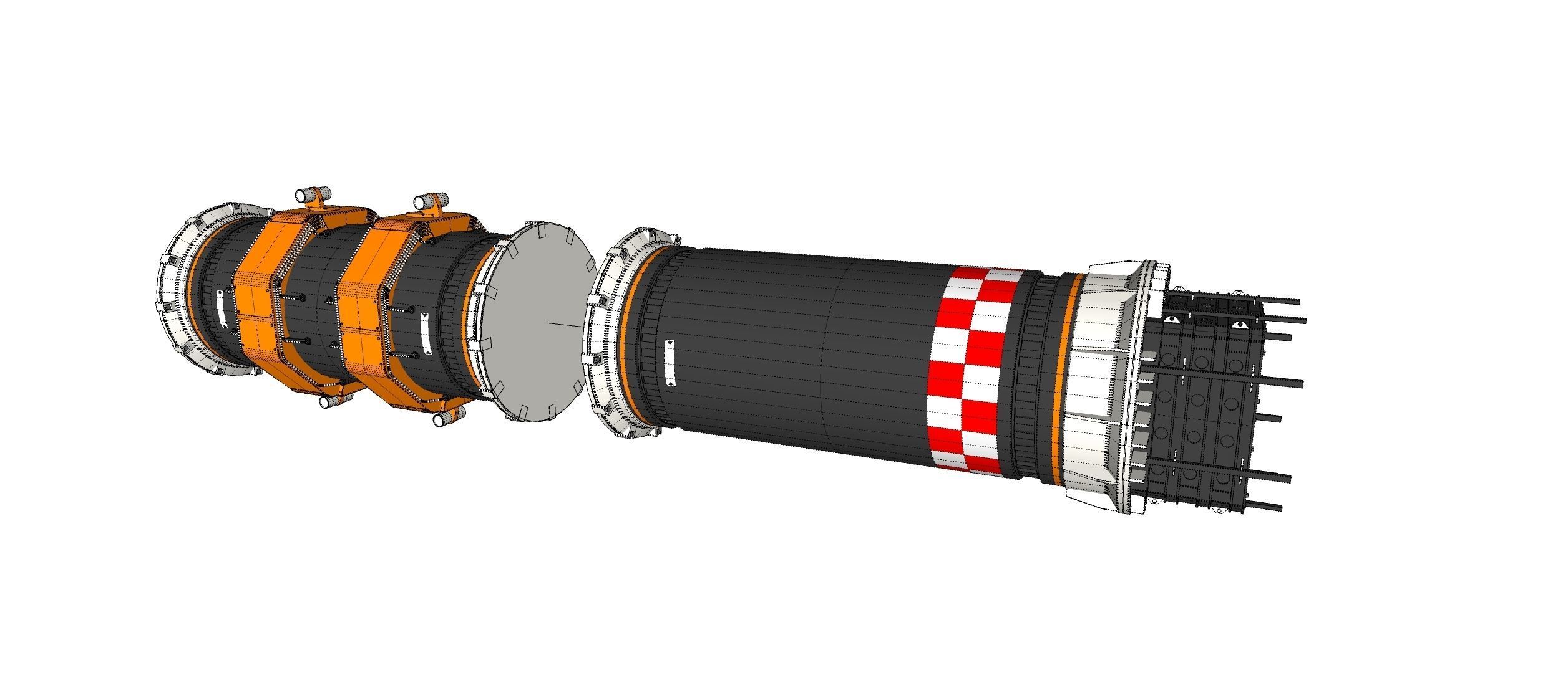 sci fi tube 3D model_28