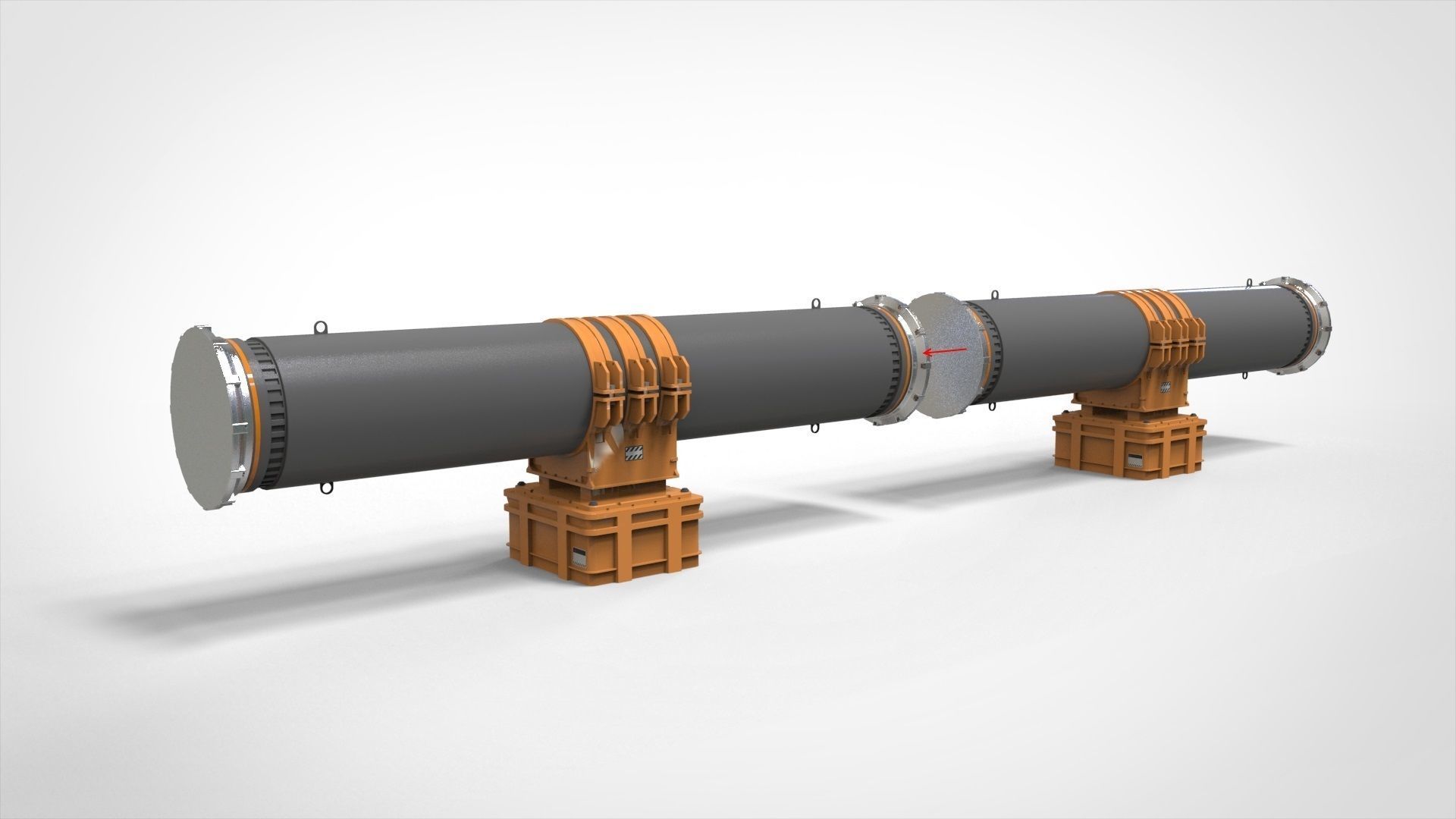 sci fi tube 3D model_10