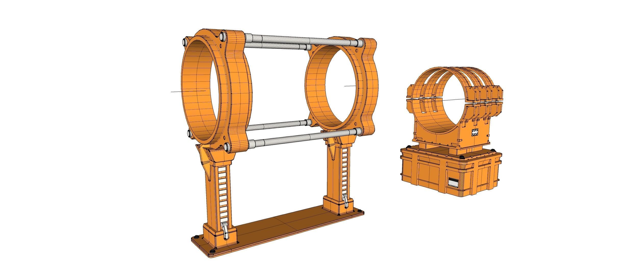 sci fi tube 3D model_36