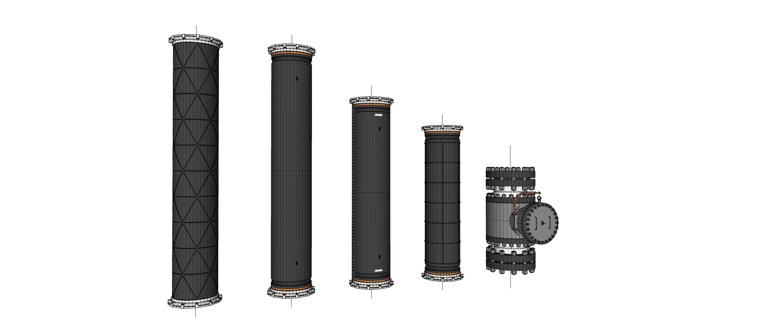 sci fi tube 3D model_26
