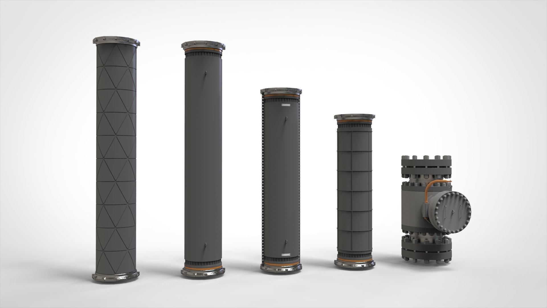 sci fi tube 3D model_15