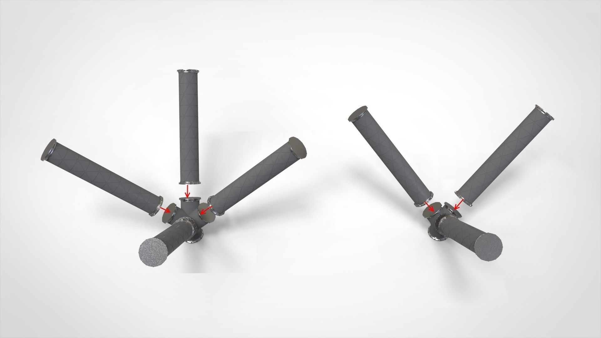 sci fi tube 3D model_12