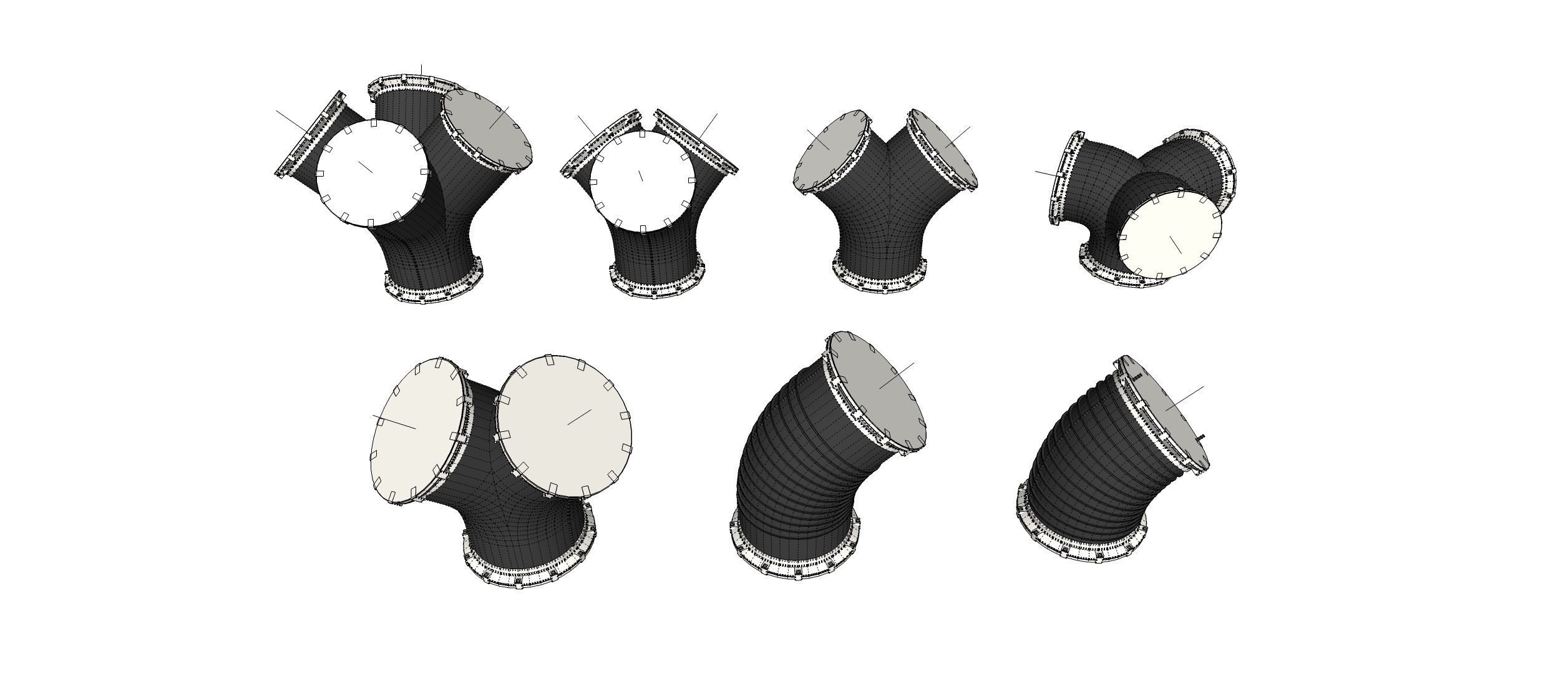 sci fi tube 3D model_32