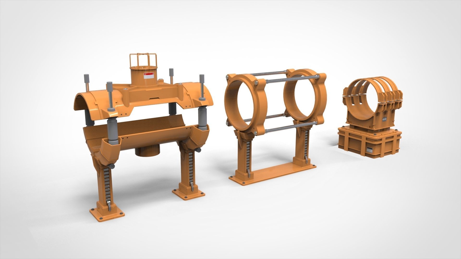 sci fi tube 3D model_24