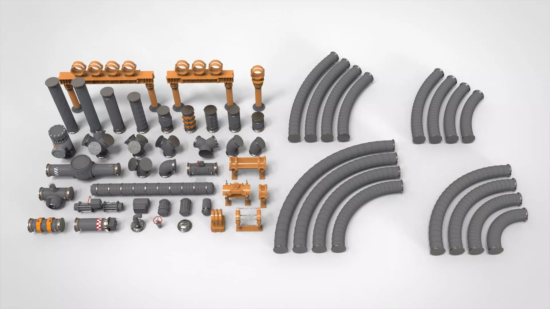 sci fi tube 3D model_0