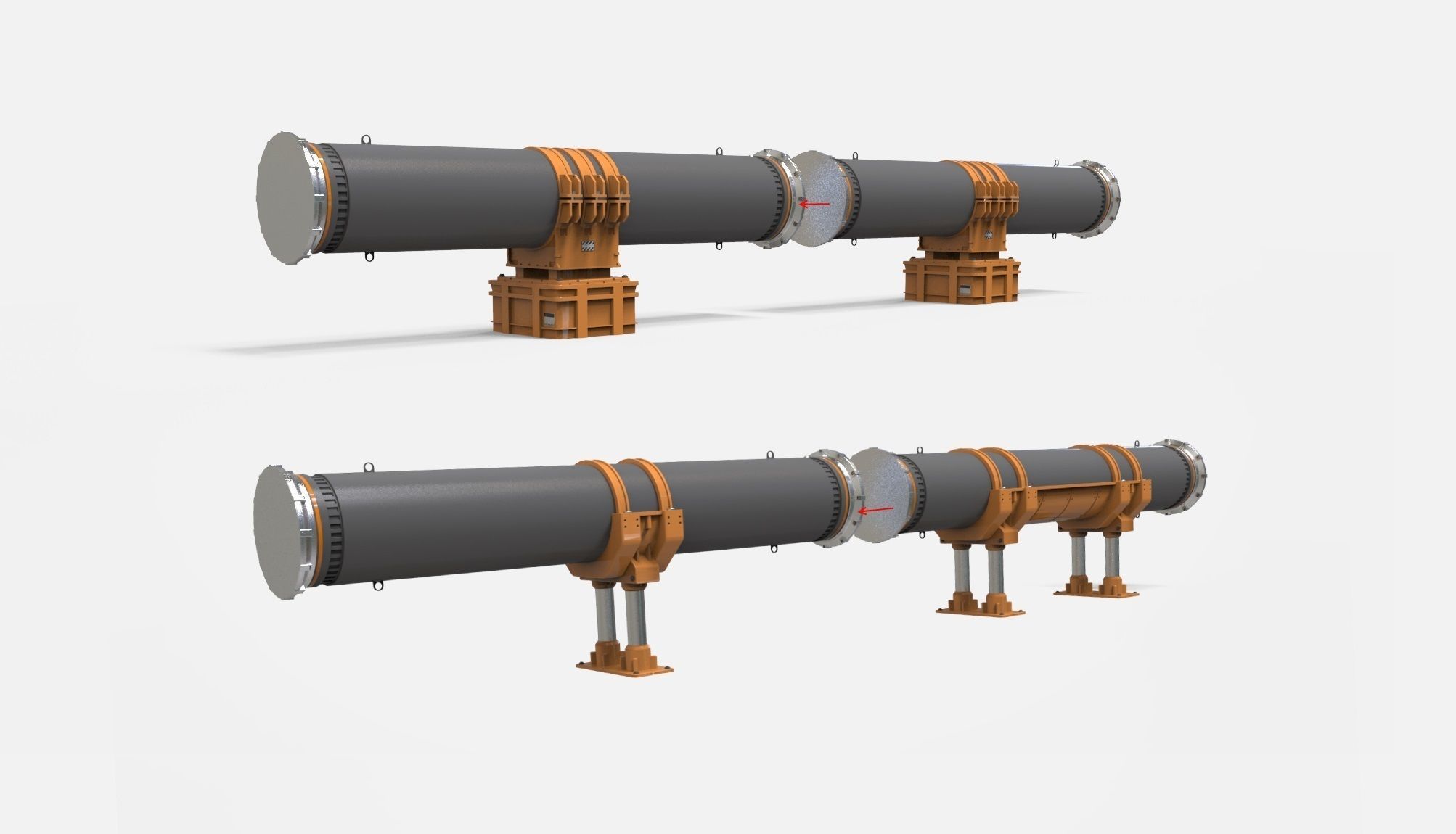 sci fi tube 3D model_8