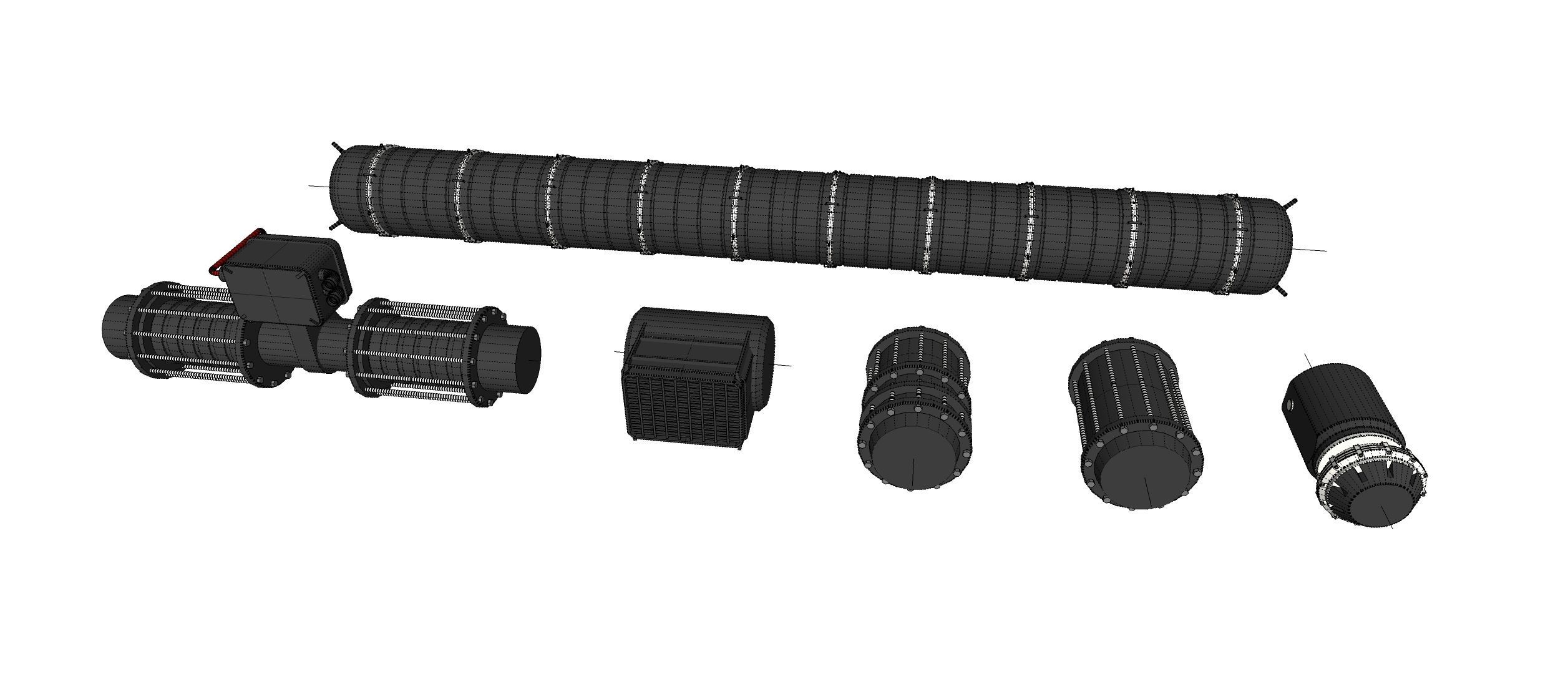 sci fi tube 3D model_31