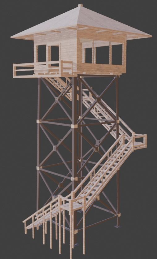 Firewatch Tower 3D model 3D model_24