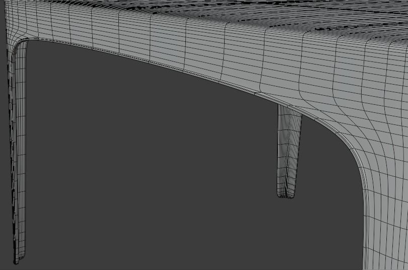 Plastic Table 3D model Low-poly 3D model_5