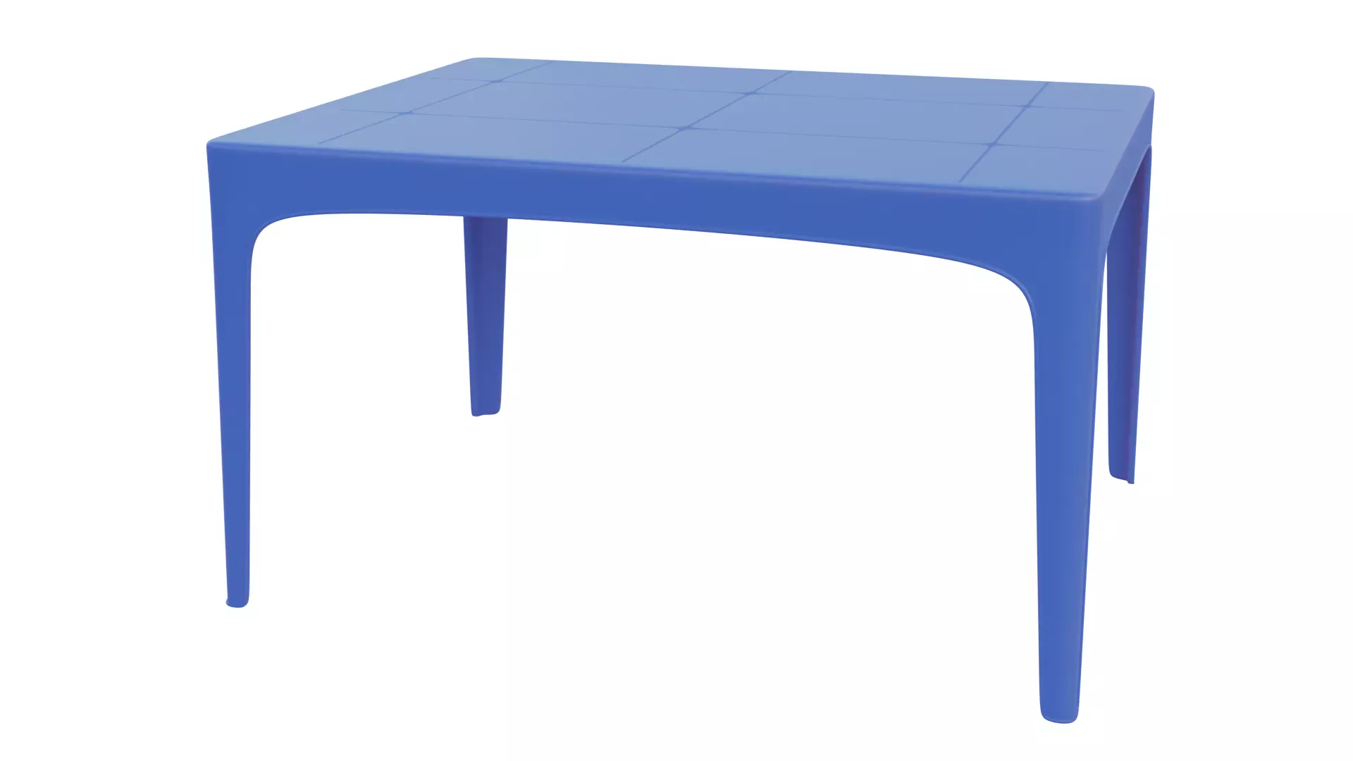 Plastic Table 3D model Low-poly 3D model_0