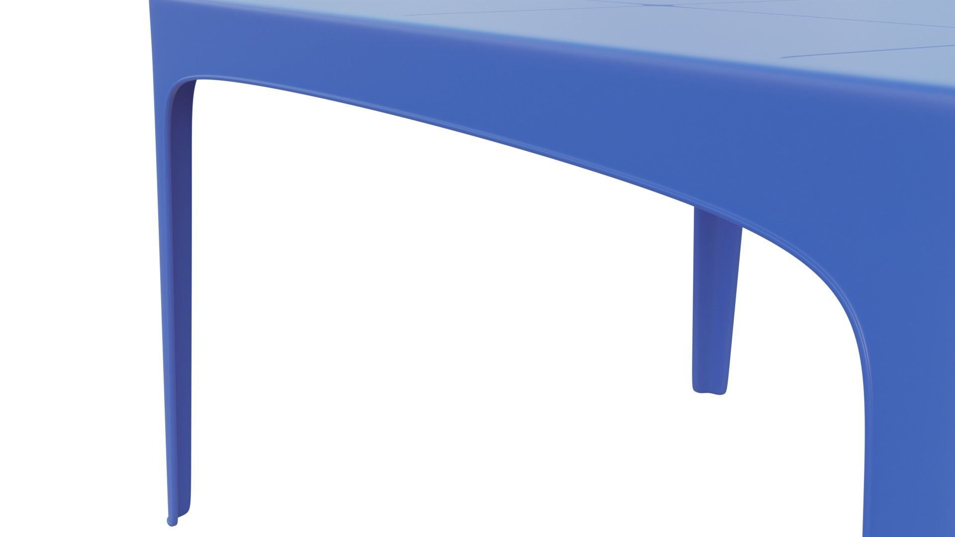 Plastic Table 3D model Low-poly 3D model_4