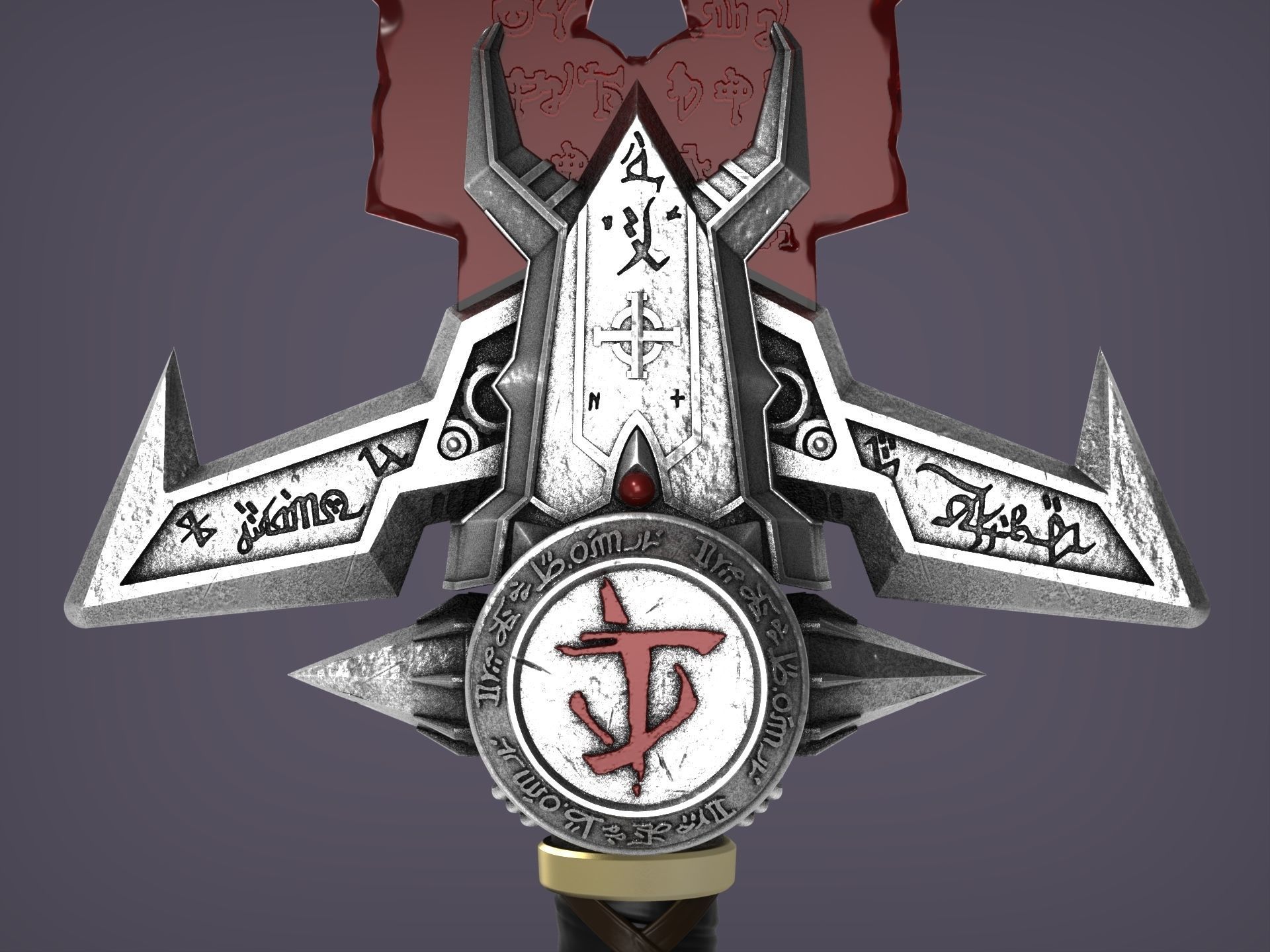 DOOM Eternal Crucible V2 3D print model_4