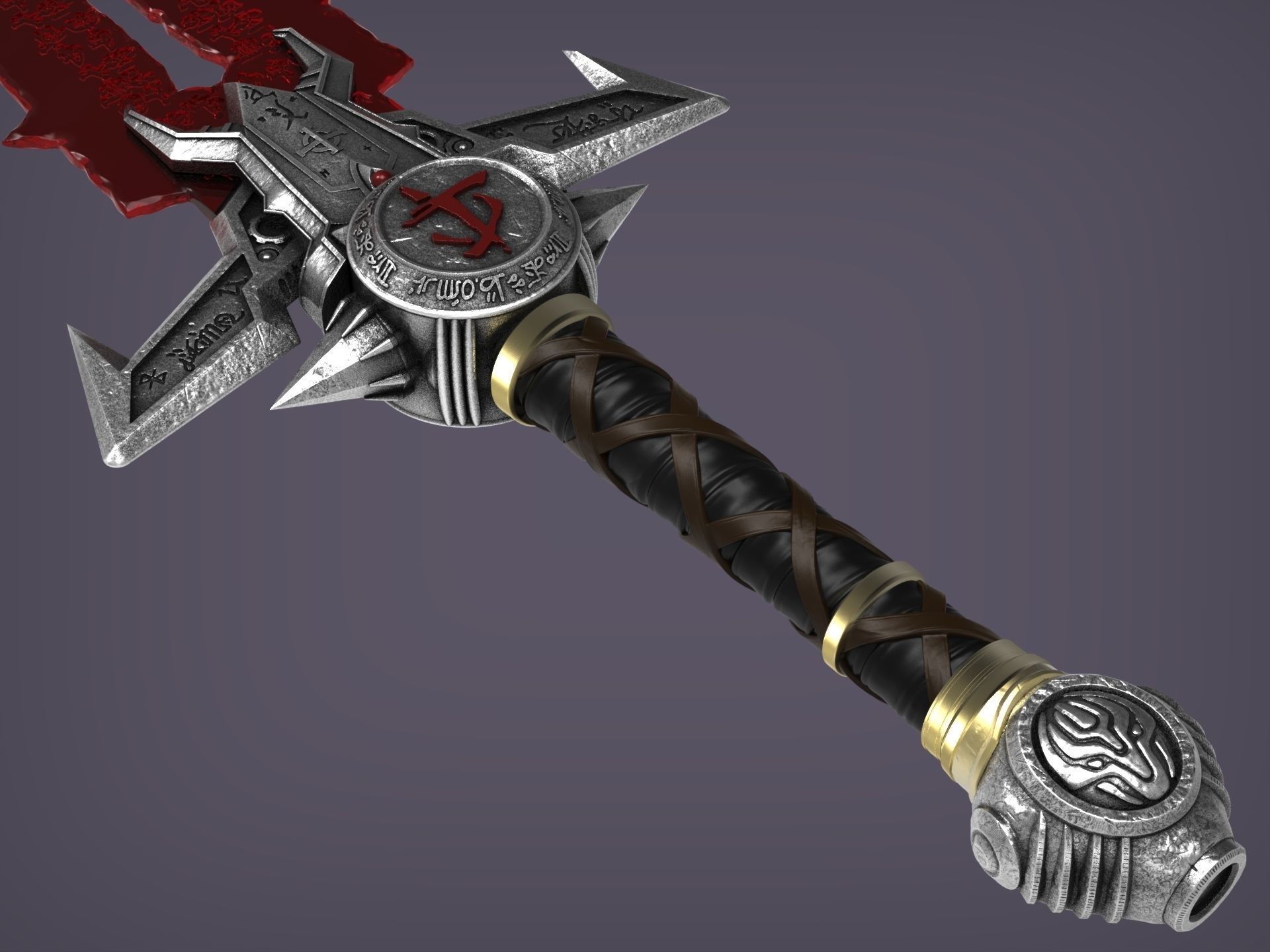 DOOM Eternal Crucible V2 3D print model_1