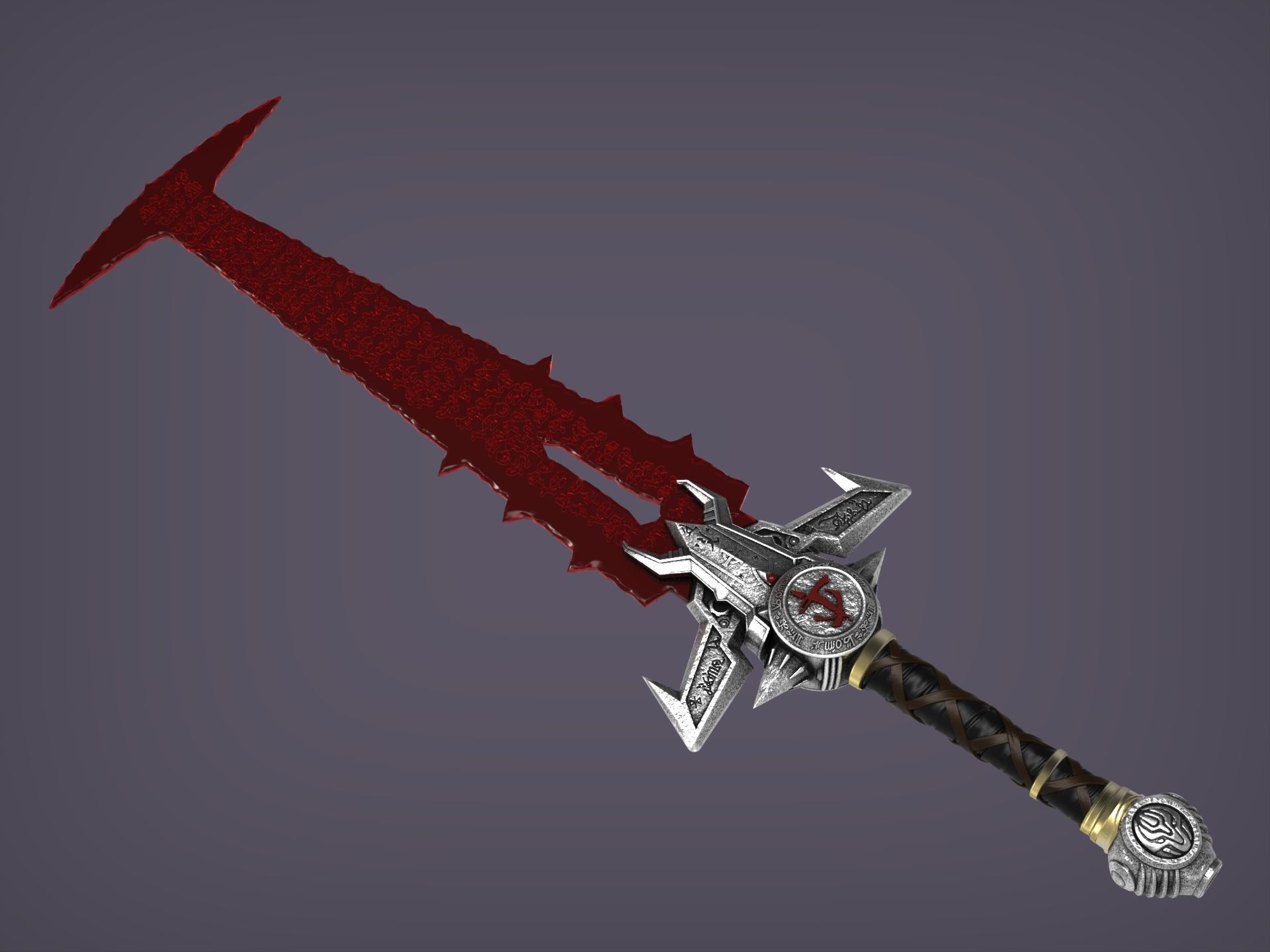 DOOM Eternal Crucible V2 3D print model_5