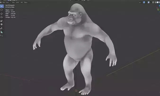 Gorilla Base Mesh 